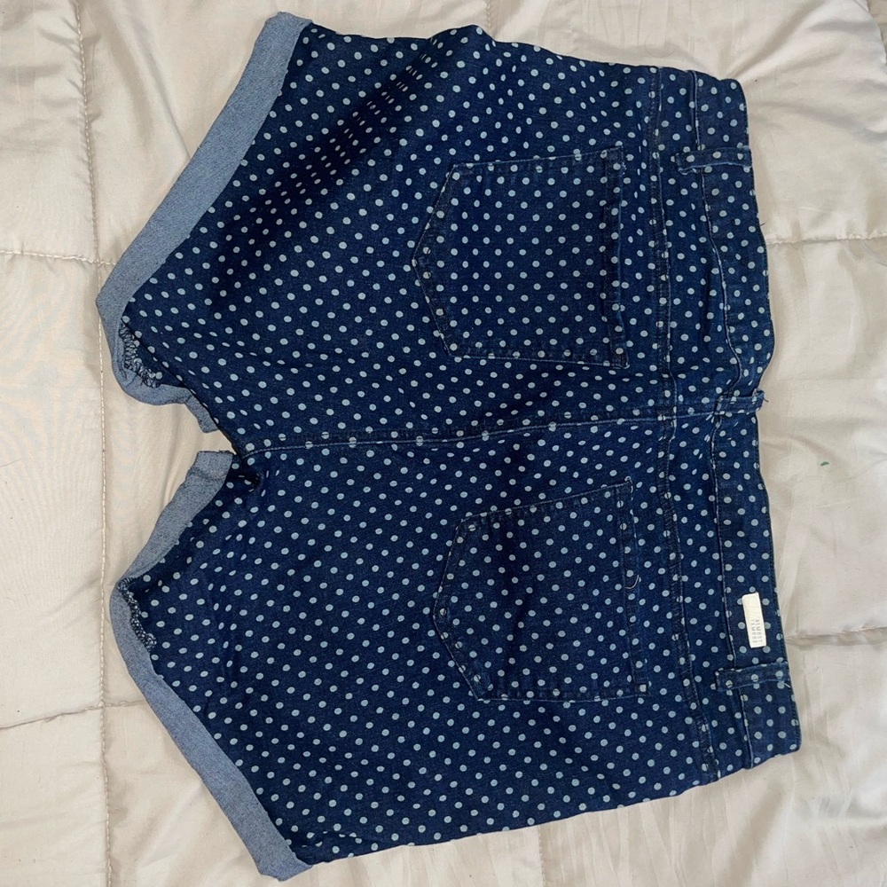 Almost Famous Navy Polka Dot Women's Shorts